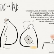 Gifting an iPad [cartoon] | Ebook Friendly