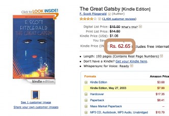 Checking Kindle book prices in different countries