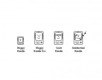 Happy Kindle icons - pixel art by Carlos Peixoto