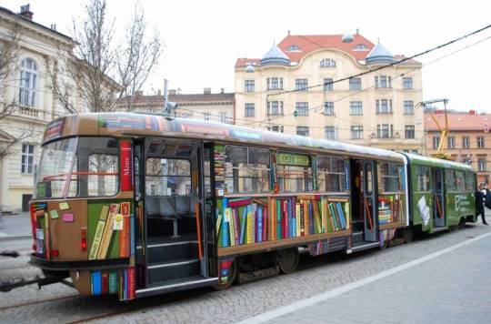 Tram Biblioteca em Brno, República Checa