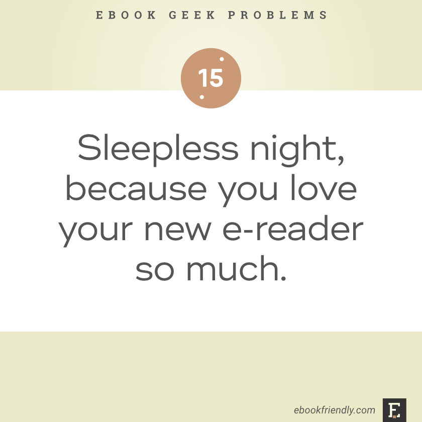 Ebook geek problems #15