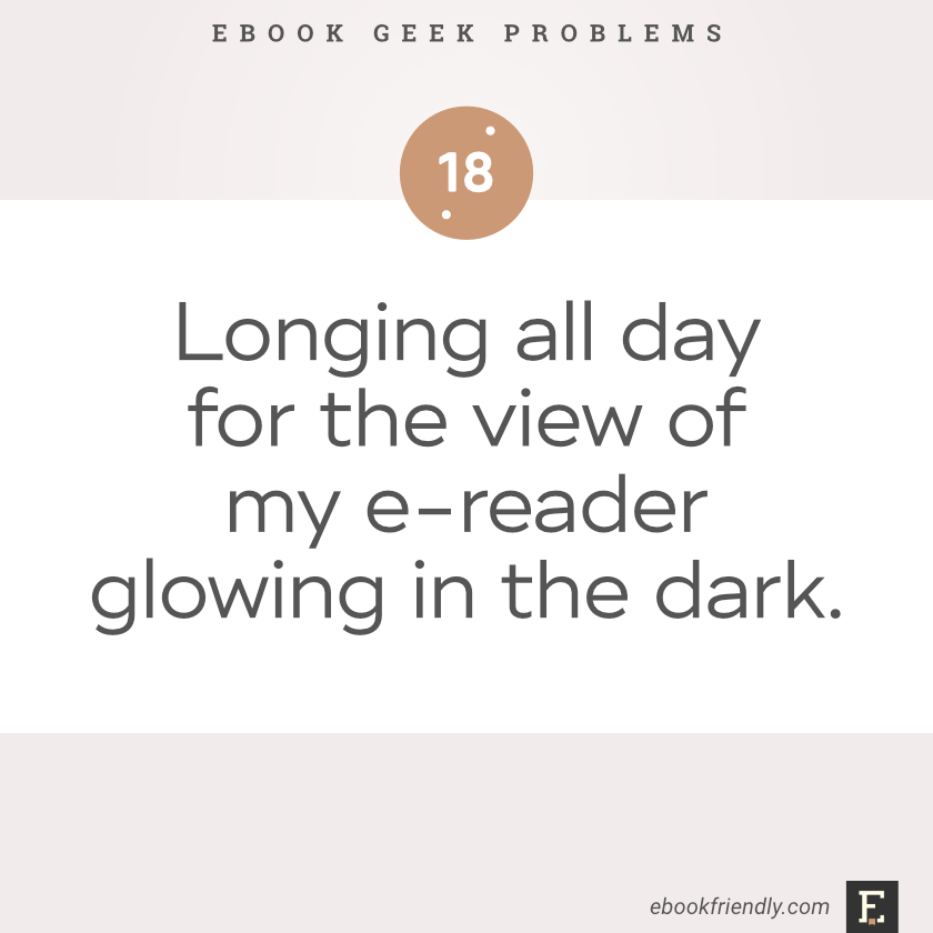 Ebook geek problems #18
