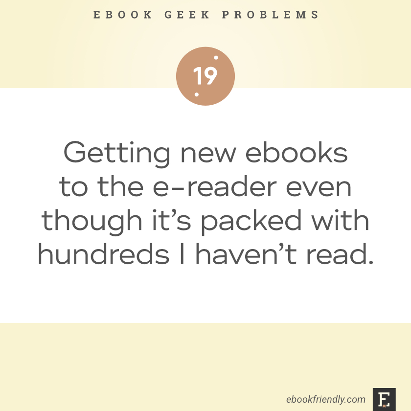 Ebook geek problems #19