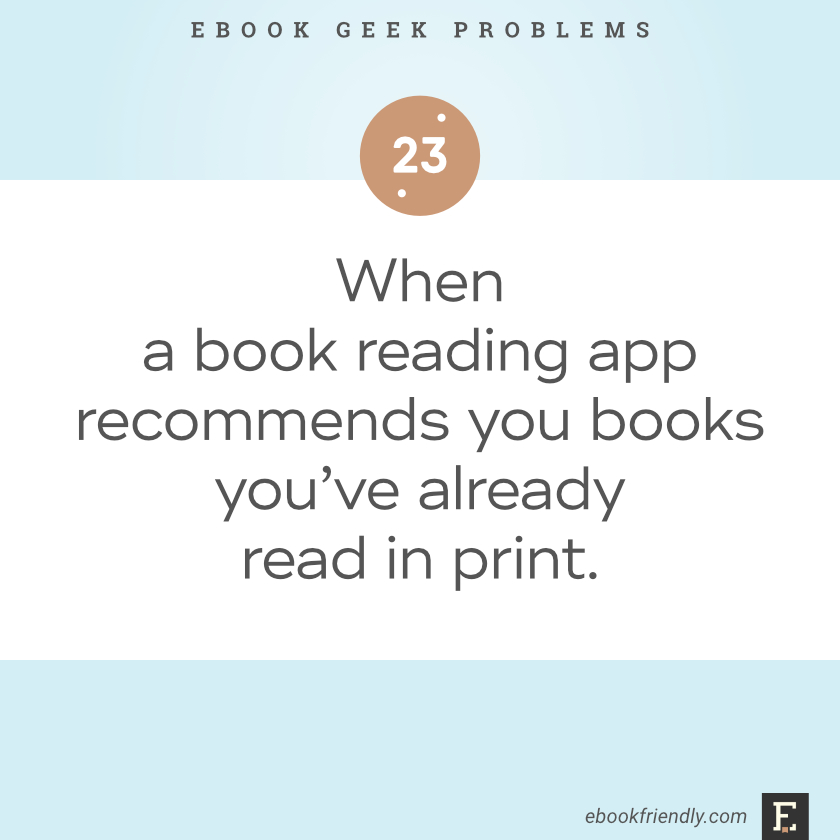 Ebook geek problems #23