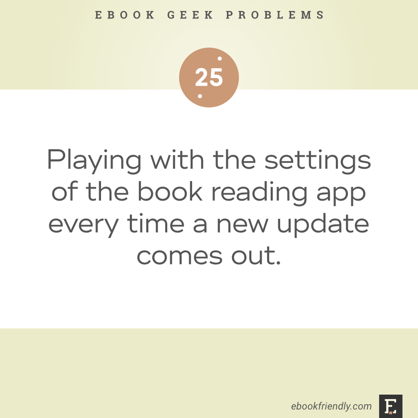 Ebook geek problems #25