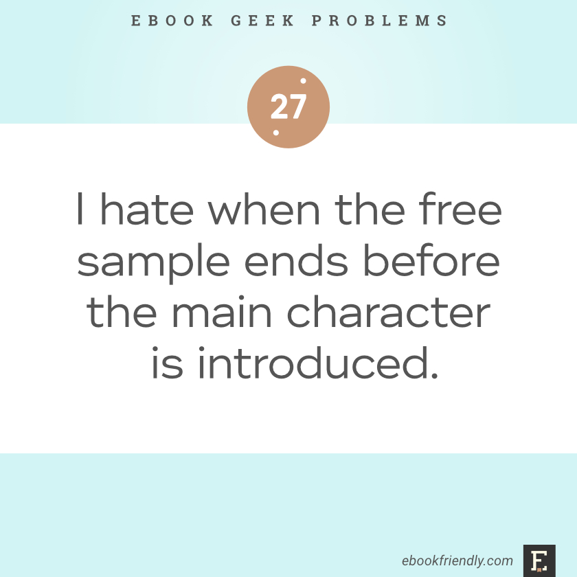 Ebook geek problems #27