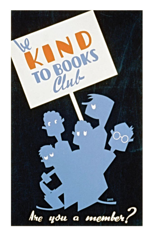 Retro book posters: Be kind to books
