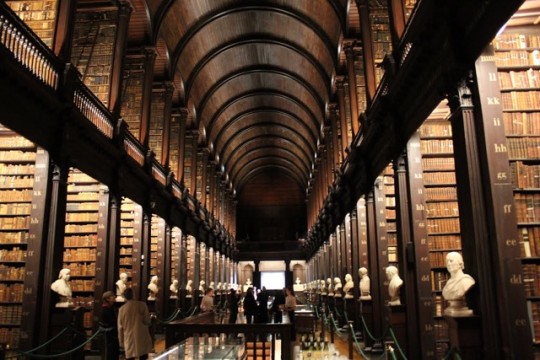 The Long Room in Trinity College Library, Dublin