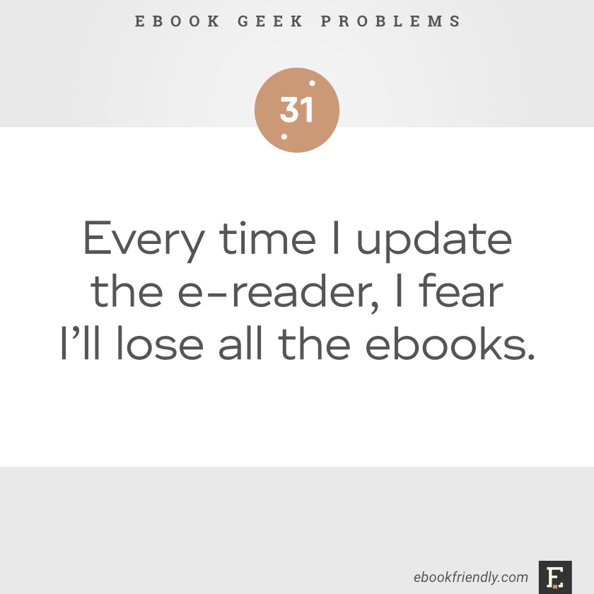 Ebook geek problems #31