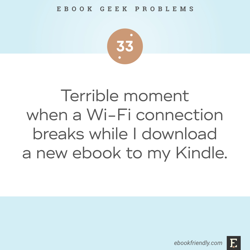 Ebook geek problems #33