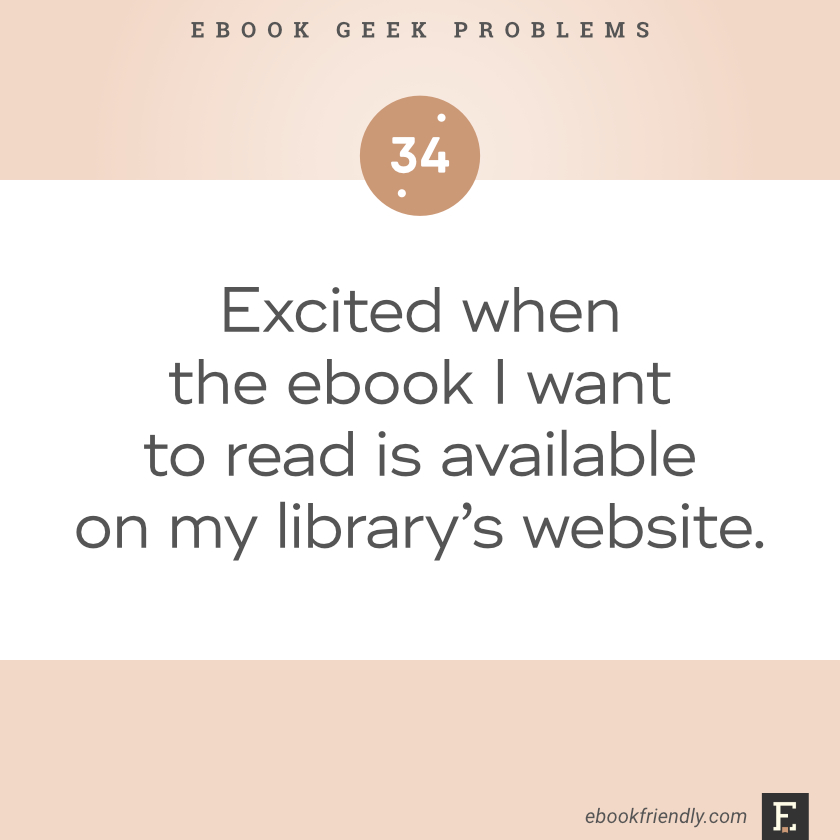 Ebook geek problems #34