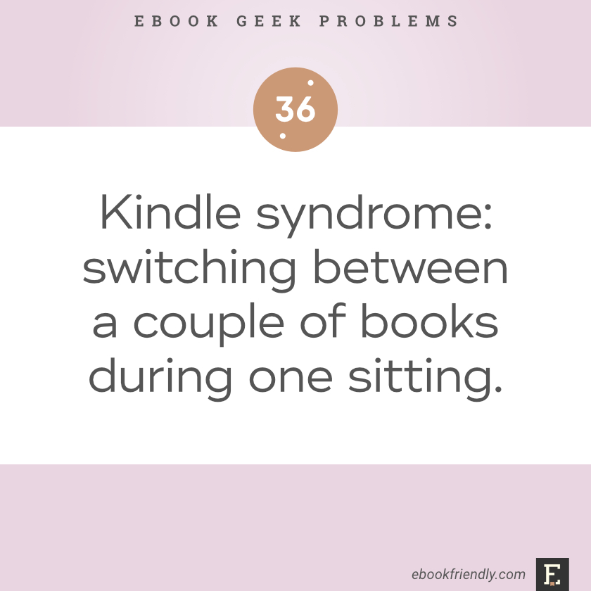 Ebook geek problems #36