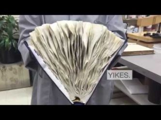 How to rescue a book that has been water damaged - video thumb
