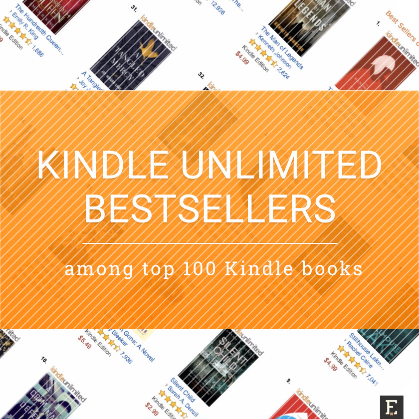 How many Kindle bestsellers are available via Kindle Unlimited?