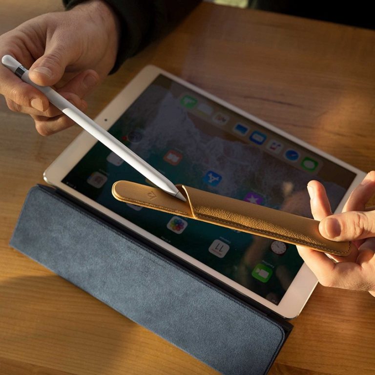 This smart, detachable Apple Pencil holder snaps to most iPad Pro cases
