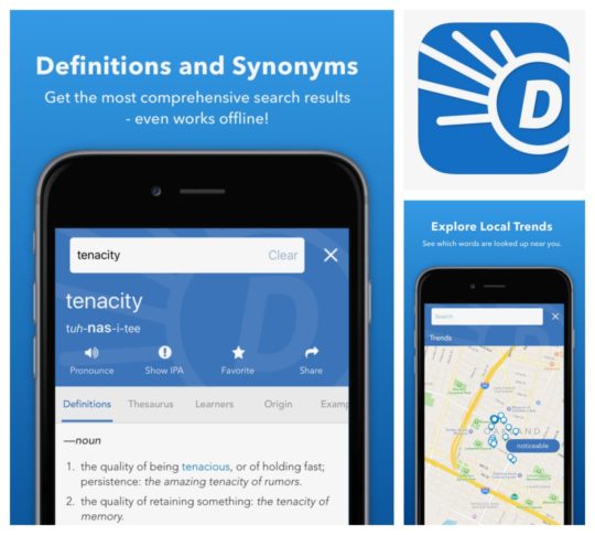 get dictionary app to define in launchbar