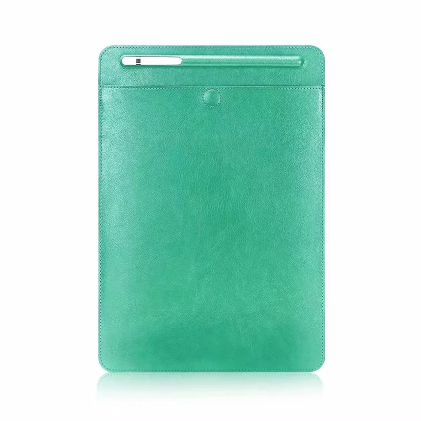 Affordable Leather Sleeve alternative for iPad Pro 11 Green Ebook