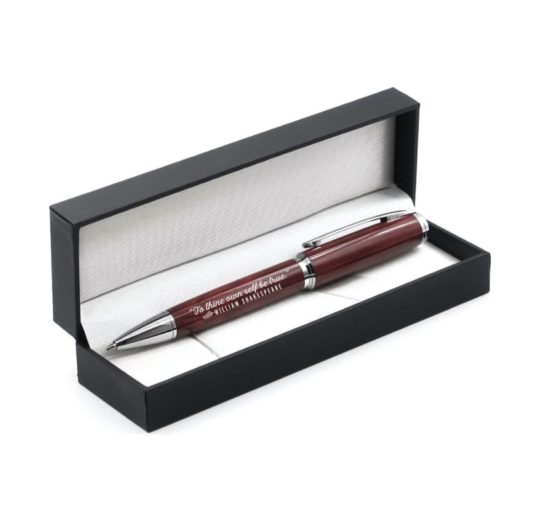 Gift pen with a quote from William Shakespeare - stylish gifts for dad