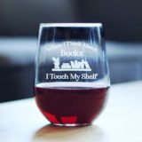 Booklover's stemless wine glass - best gifts for book lovers 2020