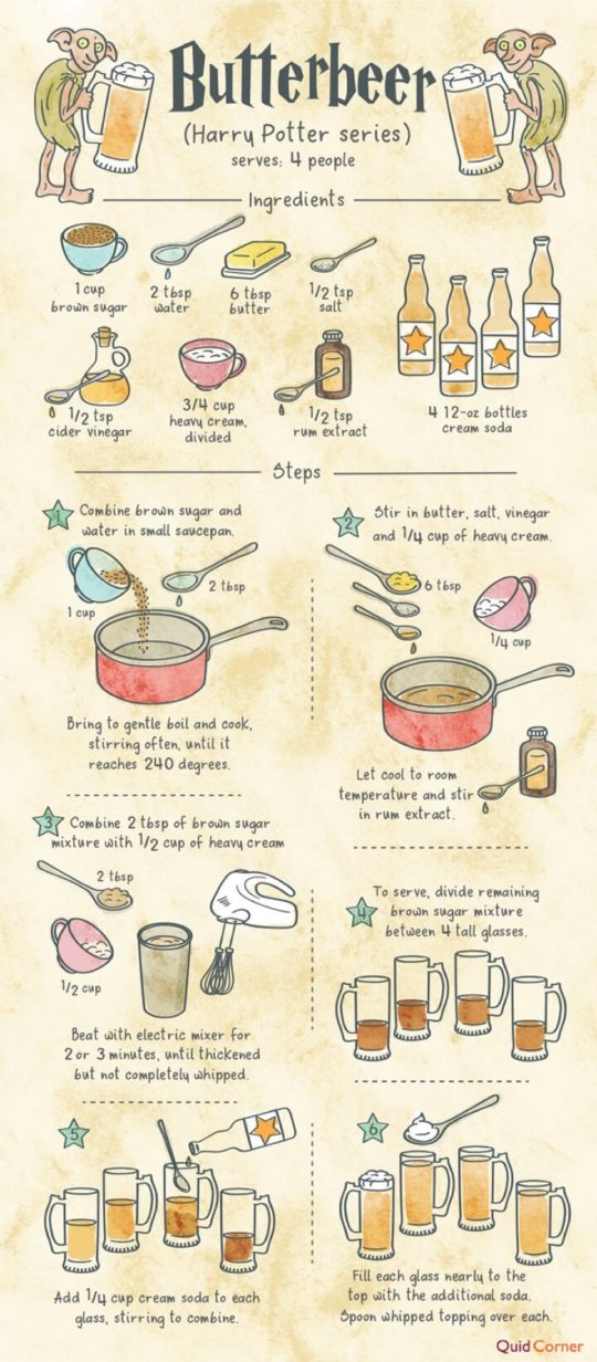 How to make butterbeer from Harry Potter