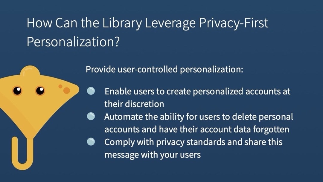 Privacy and personalization in the library (infographic)