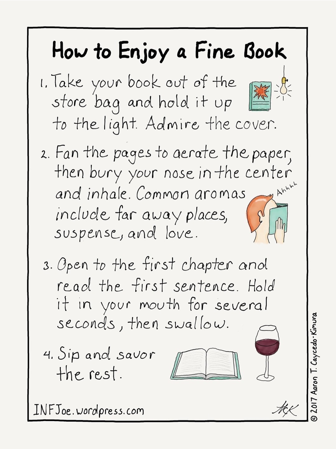 How to Enjoy a Fine Book - best cartoons about books