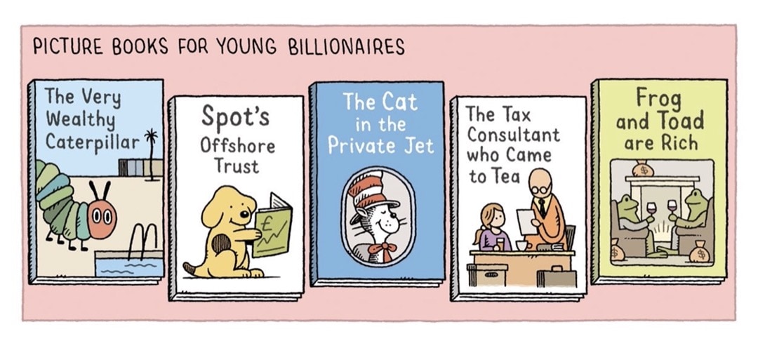 Picture Books for Young Billionnaires - Tom Gauld best cartoons about books