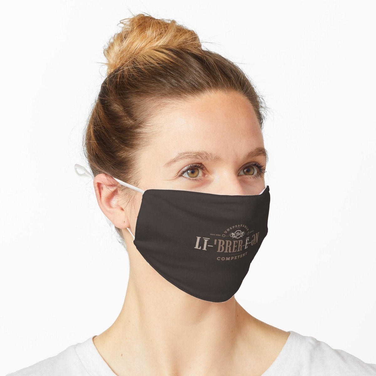 Unspeakably competent librarian face mask - best bookish apparel