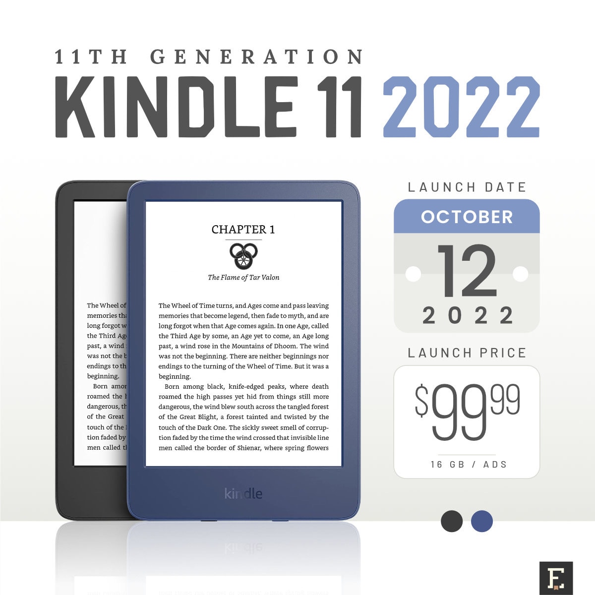 Kindle Kids Edition (11th Generation) eReader, 6” Audible, 16GB 2022