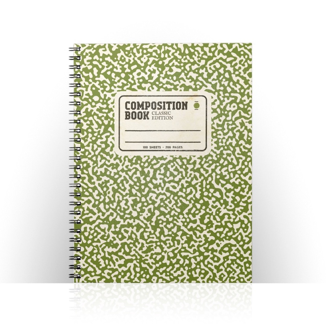 Classic composition book notebook – best gifts for book lovers – Ebook ...