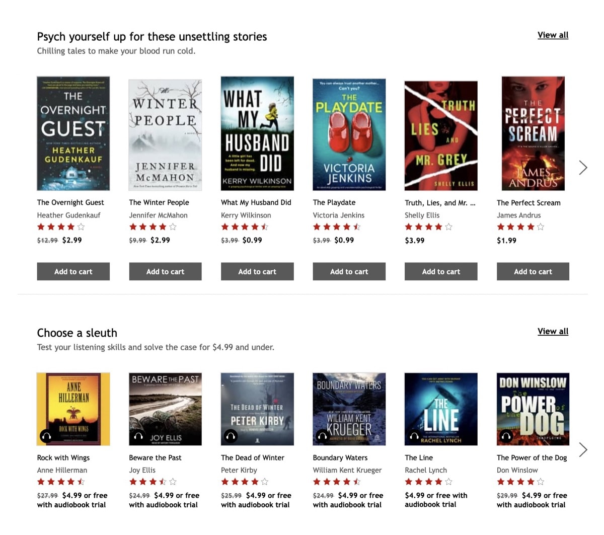 It’s time to get chilling thrillers for your Kobo, and save up to 80%