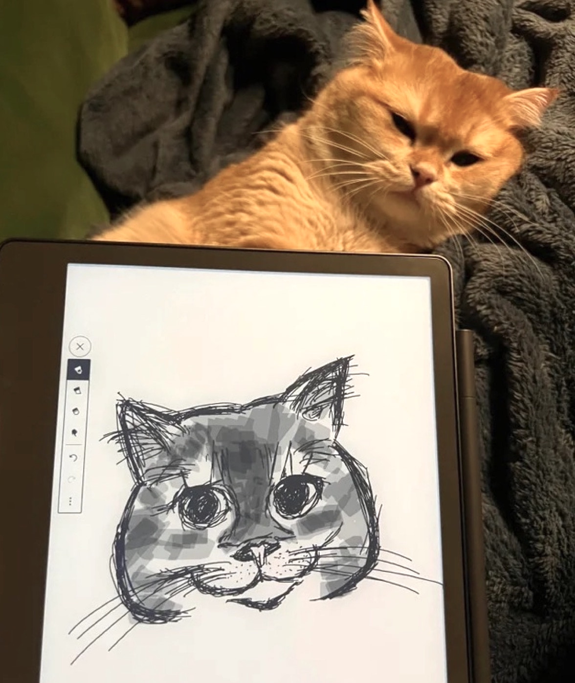 A cute drawing made on the Kindle Scribe!