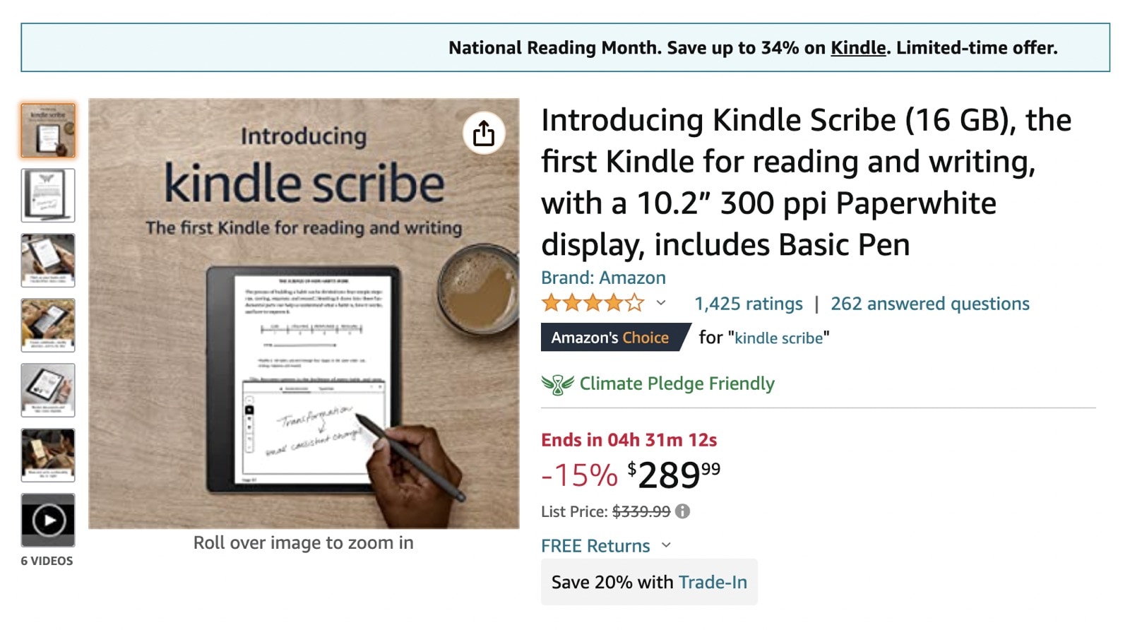 Kindle Scribe gets the first price cut ever, $50 or more to save!